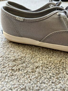 Keds Light Gray Canvas Low-Top Sneakers
